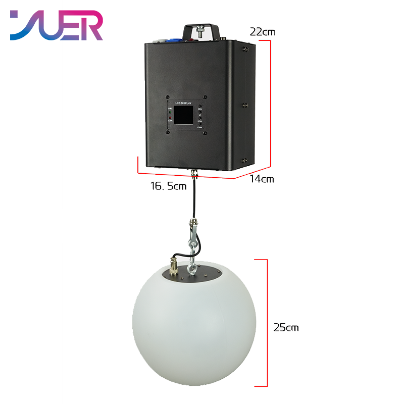 YUER 6x4W RGBW 4in1 Lifting Ball DMX512 Sound Control For DJ Disco Party Bar Club Wedding Stage Show Lighting