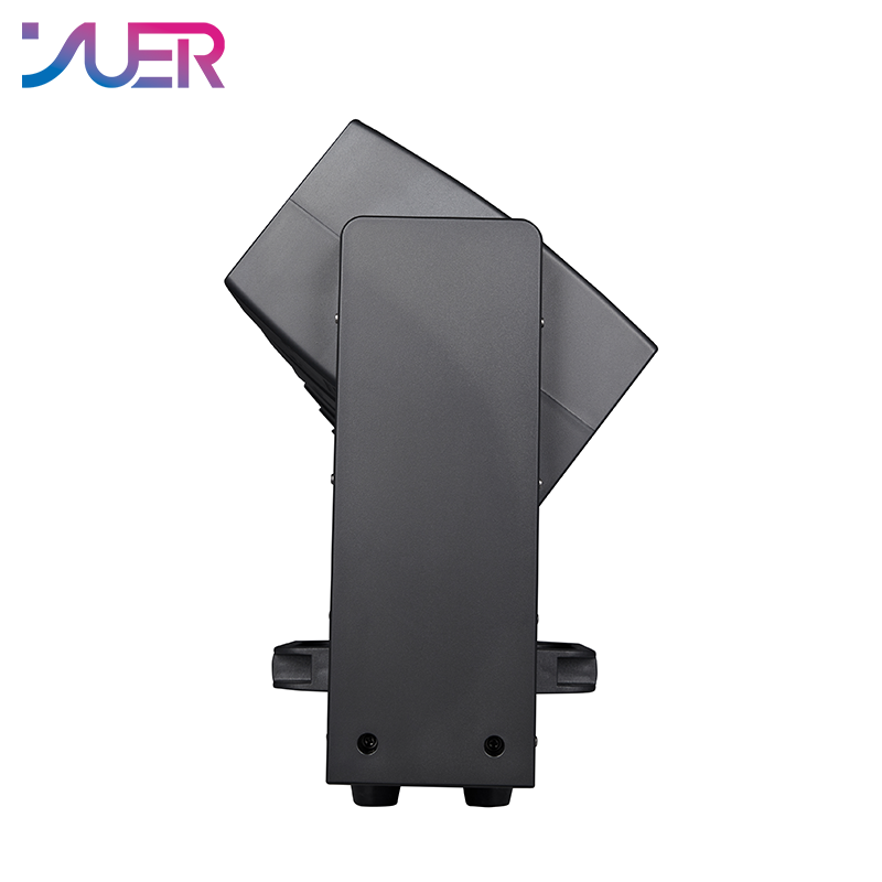 YUER 12x60W Double-sided Swing Moving Head Light With Auxiliary Light Y-axis Infinite Rotation Point Control Beam Horse Racing Effect DMX512 For DJ Disco Party Bar Club Wedding Stage Effect Lighting