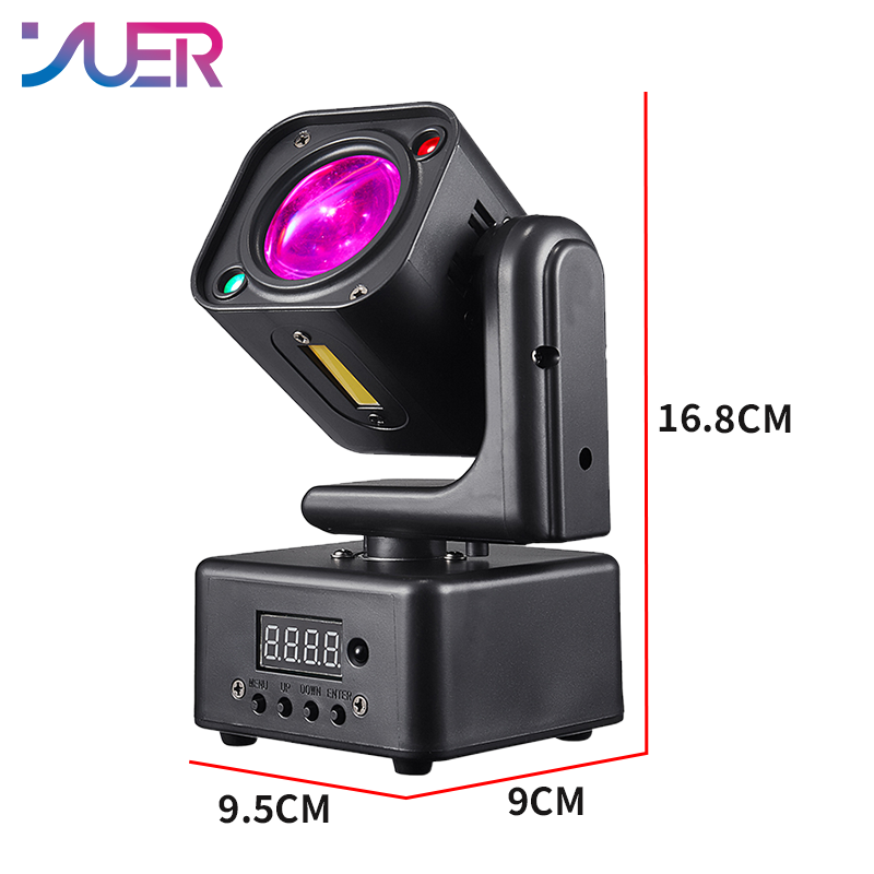 YUER 4x3W RGBW +5w Strobe Moving Head Light RG Laser Strobe Effect DMX512 Sound Control For DJ Disco Party Bar Club Wedding Stage Lighting
