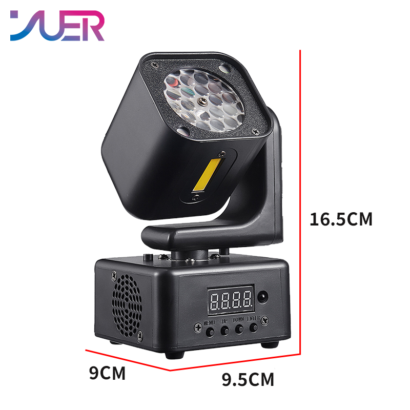 YUER MINI 4x10W RGBW 4in1 +5w Strobe Moving Head Light RG Laser Strobe Spot Effect DMX512 Sound Control For DJ Disco Party Bar Club Wedding Stage Lighting