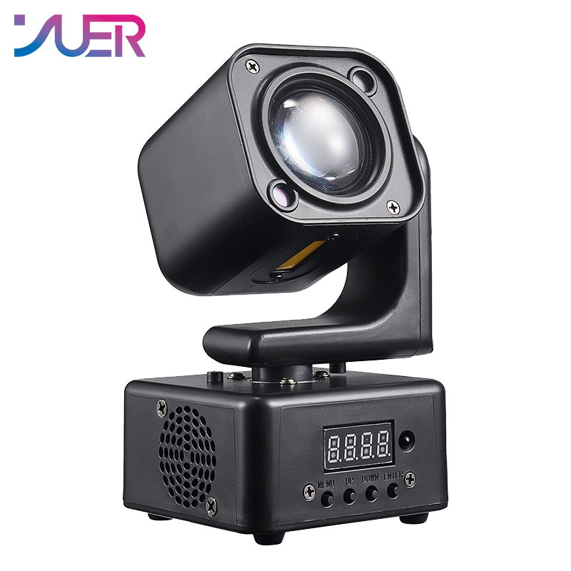 YUER 4x3W RGBW +5w Strobe Moving Head Light RG Laser Strobe Effect DMX512 Sound Control For DJ Disco Party Bar Club Wedding Stage Lighting