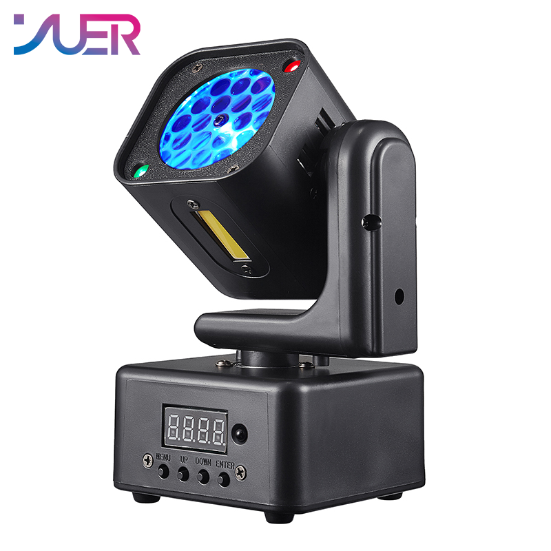 YUER MINI 4x10W RGBW 4in1 +5w Strobe Moving Head Light RG Laser Strobe Spot Effect DMX512 Sound Control For DJ Disco Party Bar Club Wedding Stage Lighting
