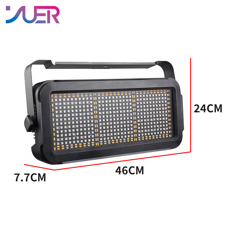 YUER NEW 360X0.2W RGB+204X0.5W White Strobe Light Independent Control Voice Control DMX512 For Party Dj Disco Concert Live Show Horse Racing Lamp