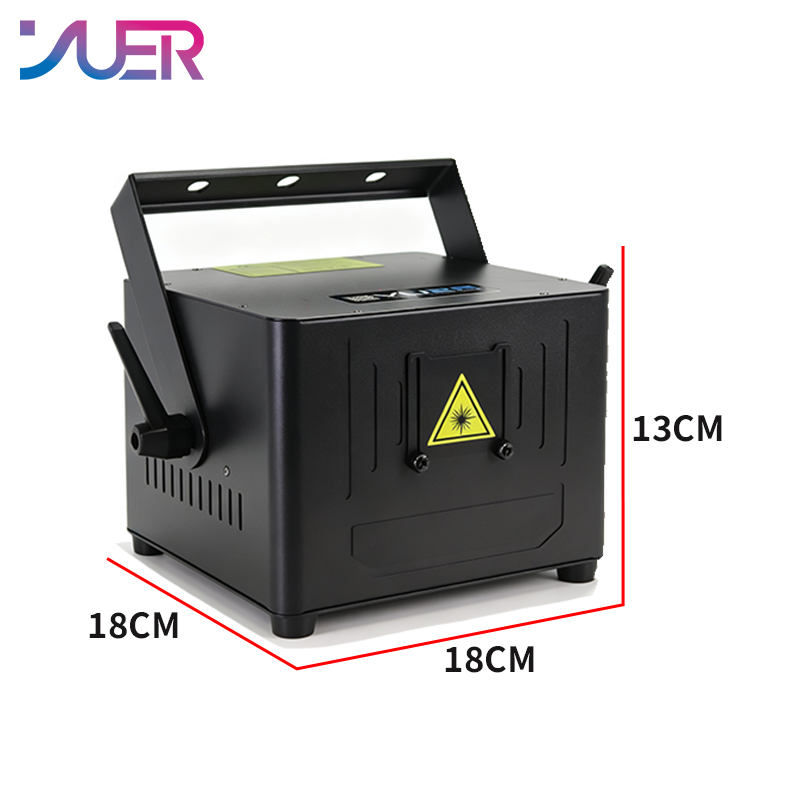 YUER 3W 5W 6W RGB Animaiton Laser Light With Bluetooth APP Control Pattern Stage Lights DMX512 16CH For DJ Disco Wedding Bar Stage Effect