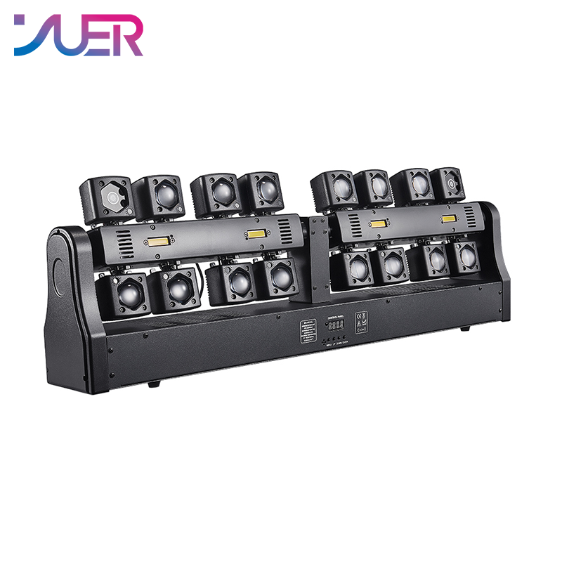 YUER™ 14x10W RGBW 4in1 +4x10w Gold Strobe +3 Red 2 Green 1 Blue Moving Head Light Lasr Strobe Effect DMX512 For DJ Disco Party Bar Club Wedding Stage Effect Lighting