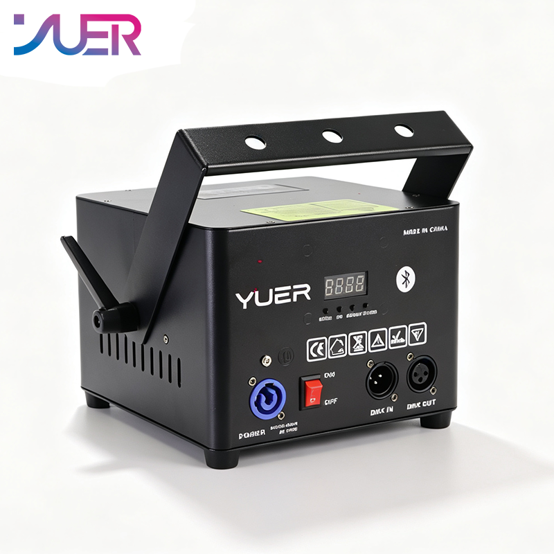 YUER 3W 5W 6W RGB Animaiton Laser Light With Bluetooth APP Control Pattern Stage Lights DMX512 16CH For DJ Disco Wedding Bar Stage Effect