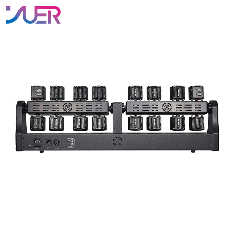 YUER™ 14x10W RGBW 4in1 +4x10w Gold Strobe +3 Red 2 Green 1 Blue Moving Head Light Lasr Strobe Effect DMX512 For DJ Disco Party Bar Club Wedding Stage Effect Lighting