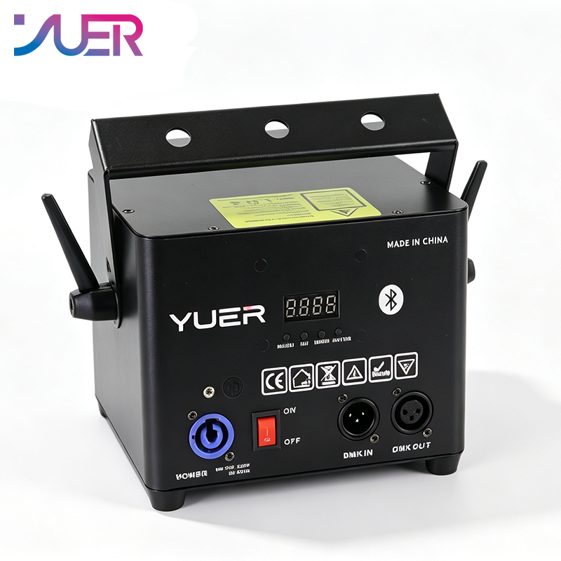 YUER 3W 5W 6W RGB Animaiton Laser Light With Bluetooth APP Control Pattern Stage Lights DMX512 16CH For DJ Disco Wedding Bar Stage Effect