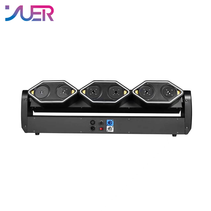 YUER 6x500mw RGB Swing Laser Light WIth Light Strip Wash Strobe Effect DMX512 RDM For DJ Disco Party Bar Club Wedding Stage Effect Lighting