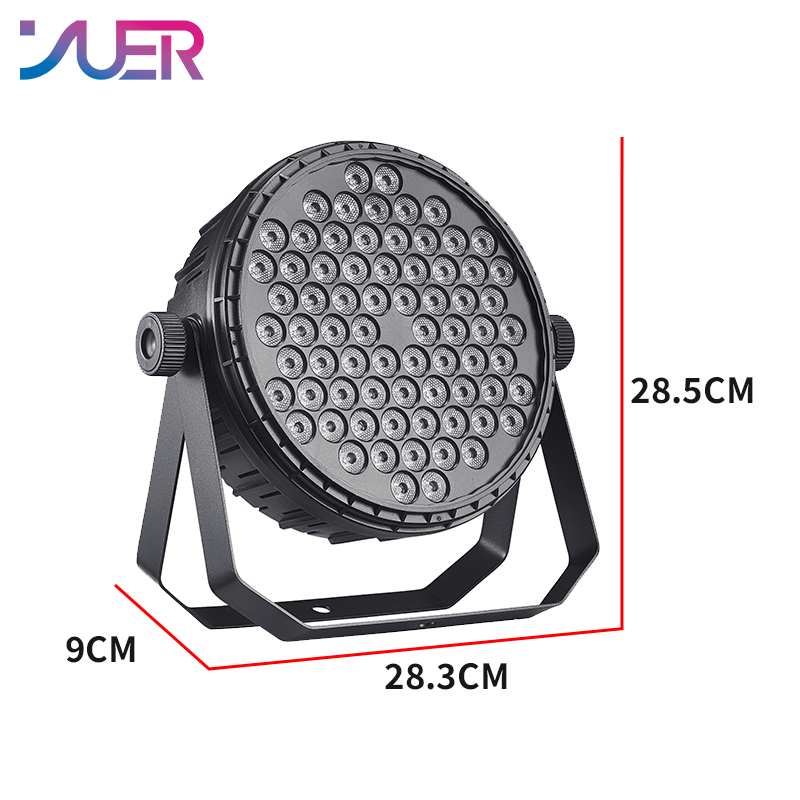 YUER 72x3W RGB LED Par Light Fan Control Effect DMX512 Sound Remote Control For DJ Disco Party Bar Club Wedding Stage Effect Lighting