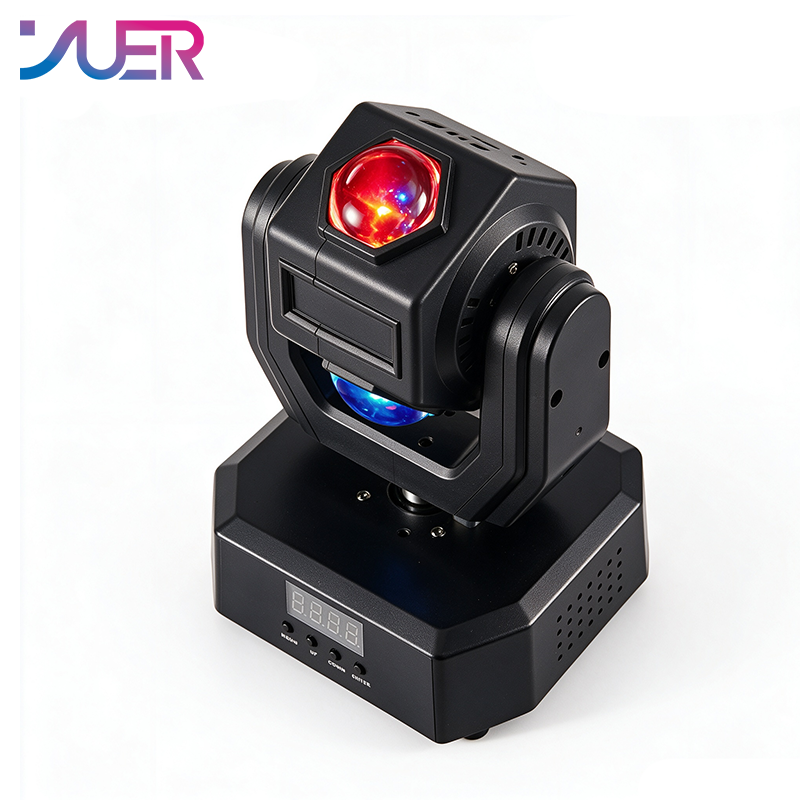YUER 12x3W +3x10W Gold Strobe Moving Head Light Beam Strobe Effect DMX512 Sound Control For DJ Disco Party Bar Club Wedding Stage Effect Lighting
