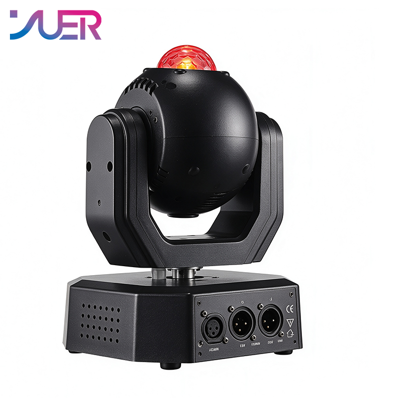 YUER 3x15W +Red Green Blue Laser Moving Head Light Magic Ball Laser Effect DMX512 Sound Control For DJ Disco Party Bar Club Wedding Stage Effect Lighting