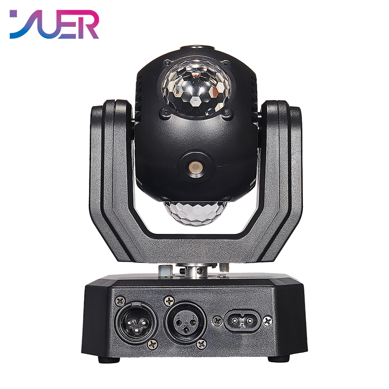 YUER 3x15W +Red Green Blue Laser Moving Head Light Magic Ball Laser Effect DMX512 Sound Control For DJ Disco Party Bar Club Wedding Stage Effect Lighting