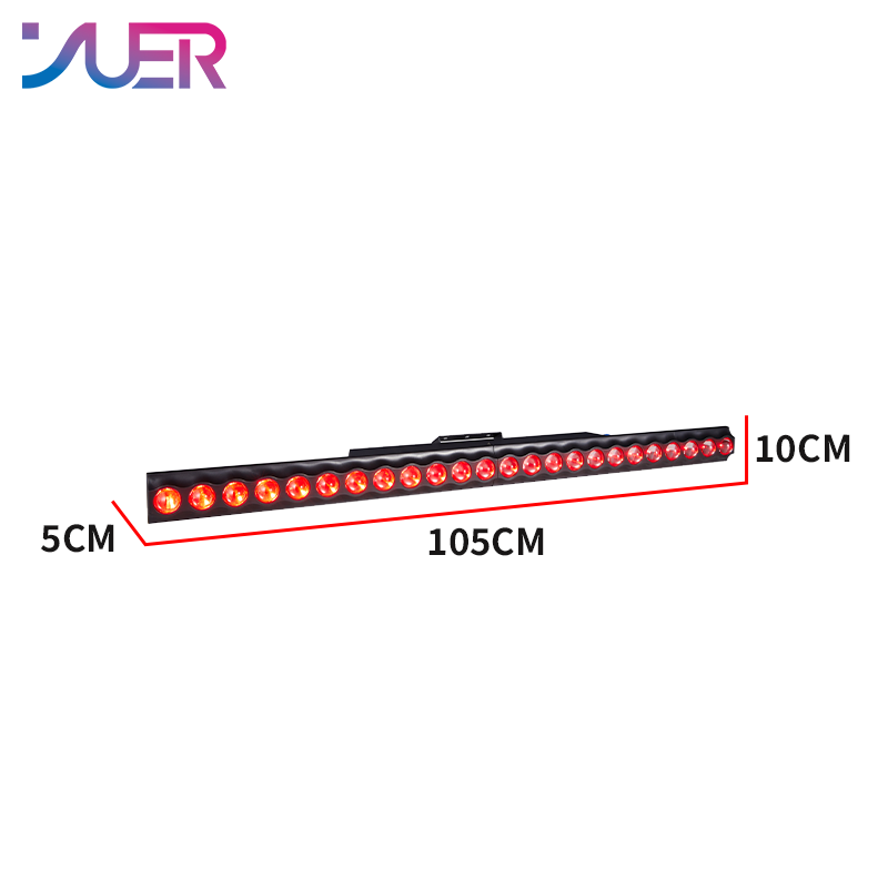 YUER 24x3W LED RGB Light Curtain Light Wash Effect DMX512 Sound Control For DJ Disco Party Bar Club Wedding Stage Effect Lighting