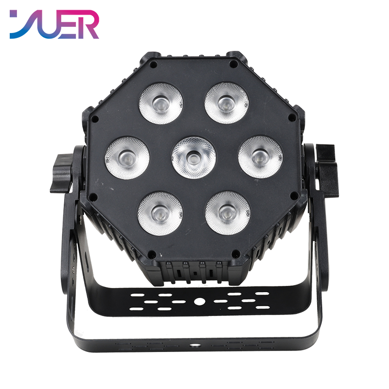 YUER 7x30W RGBW 4in1 Par Light Wash Effect DMX512 Sound Control For DJ Disco Party Bar Club Wedding Stage Effect Lighting