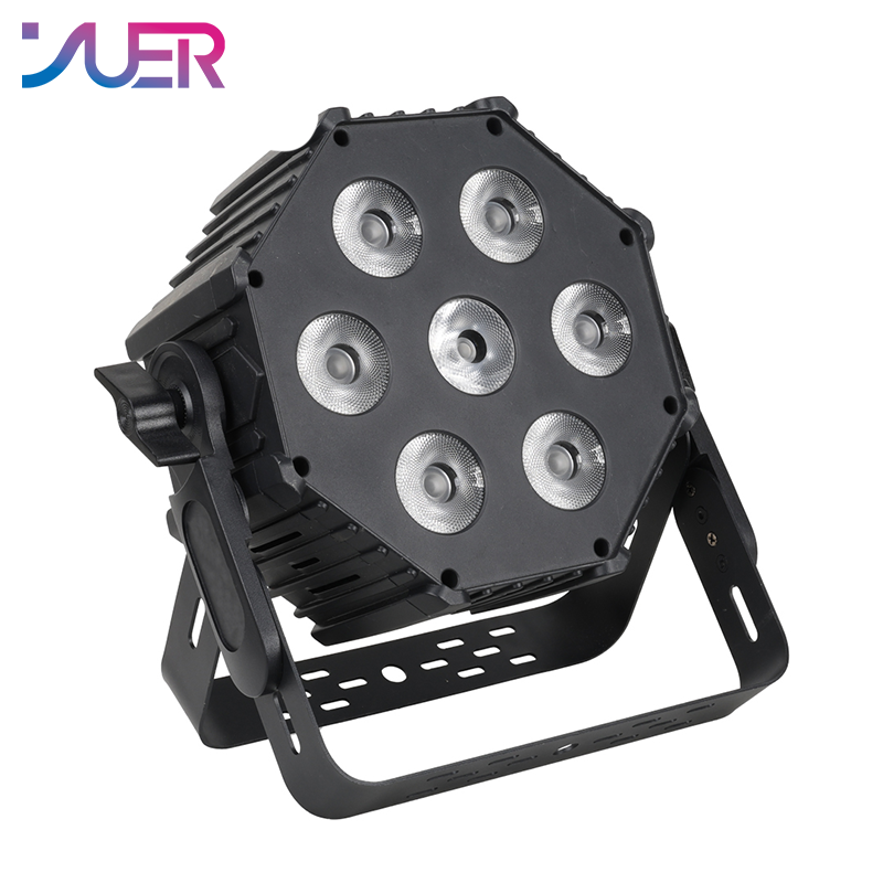 YUER 7x30W RGBW 4in1 Par Light Wash Effect DMX512 Sound Control For DJ Disco Party Bar Club Wedding Stage Effect Lighting