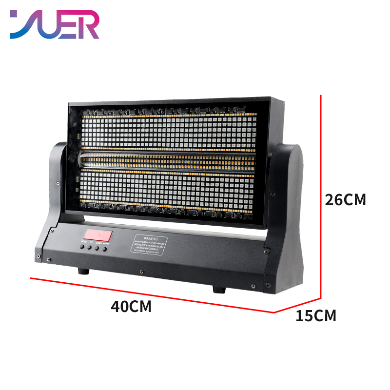 YUER 60+100 Segment RGB Warm/Cold White Moving Head Strobe Light Horse Racing Flash Effect DMX512 Control For DJ Disco Party Bar Club Wedding Stage Effect Lighting