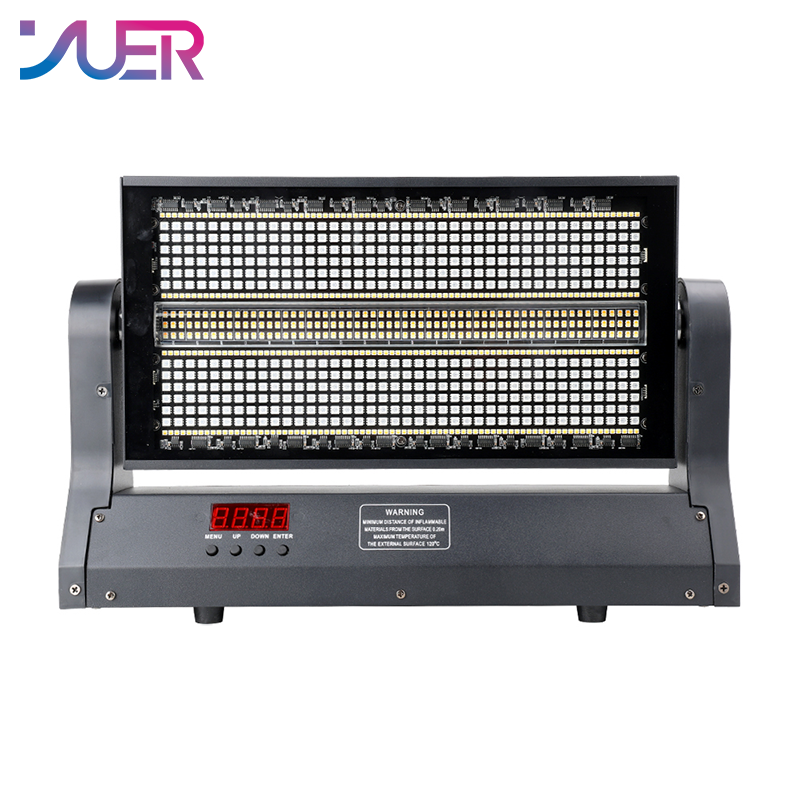 YUER 60+100 Segment RGB Warm/Cold White Moving Head Strobe Light Horse Racing Flash Effect DMX512 Control For DJ Disco Party Bar Club Wedding Stage Effect Lighting