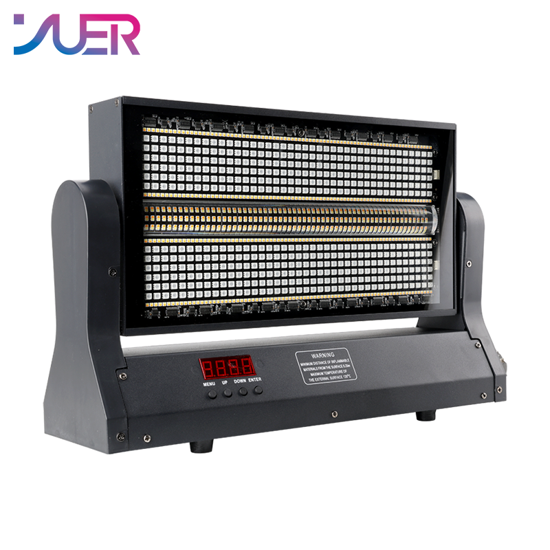 YUER 60+100 Segment RGB Warm/Cold White Moving Head Strobe Light Horse Racing Flash Effect DMX512 Control For DJ Disco Party Bar Club Wedding Stage Effect Lighting