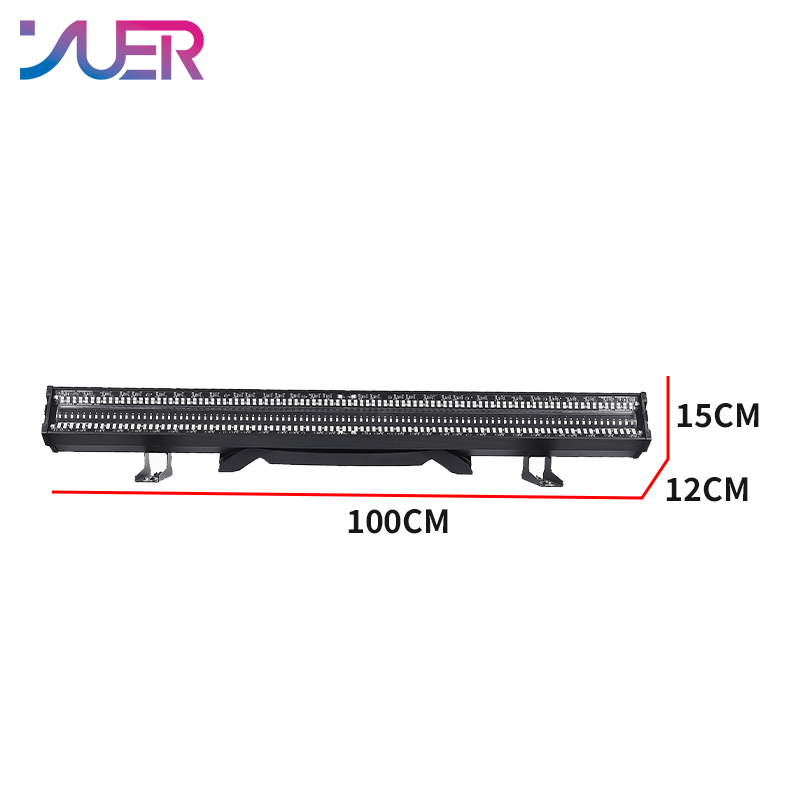 YUER 192x0.2W RGB + 96X2W White Strobe Light Horse Wash Effect DMX512 Sound Control For DJ Disco Party Bar Club Wedding Stage Effect Lighting