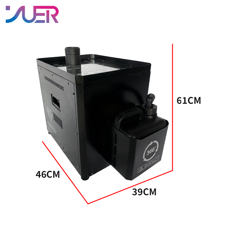 YUER 3500W 4000W 4500W +33X10W LED RGBA Jet Column Fog Smoke Machine DMX512 Remote Control For DJ Disco Party Bar Club Wedding Stage Effect Lighting