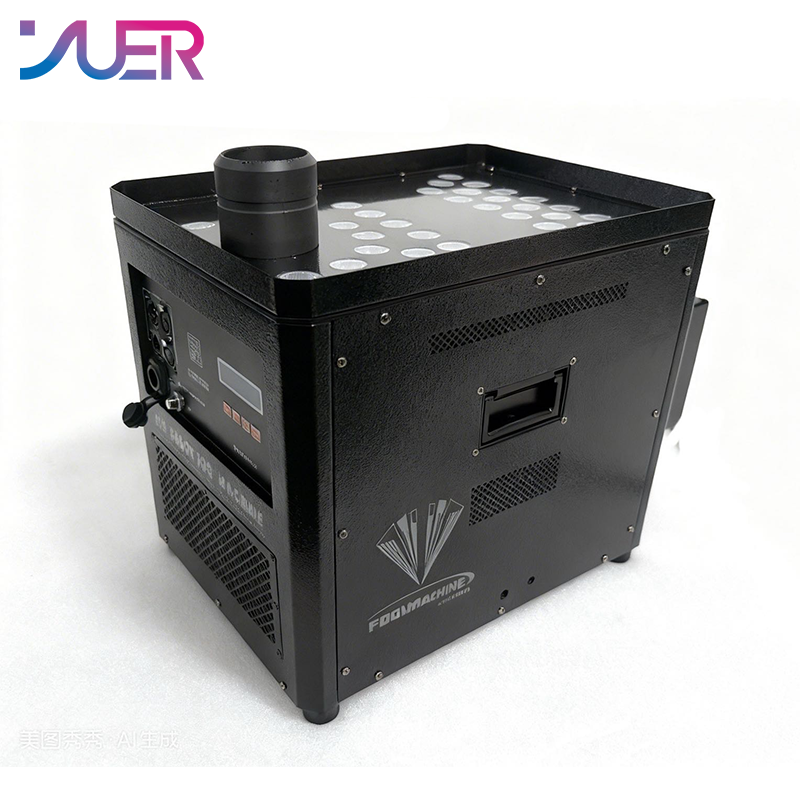 YUER 3500W 4000W 4500W +33X10W LED RGBA Jet Column Fog Smoke Machine DMX512 Remote Control For DJ Disco Party Bar Club Wedding Stage Effect Lighting