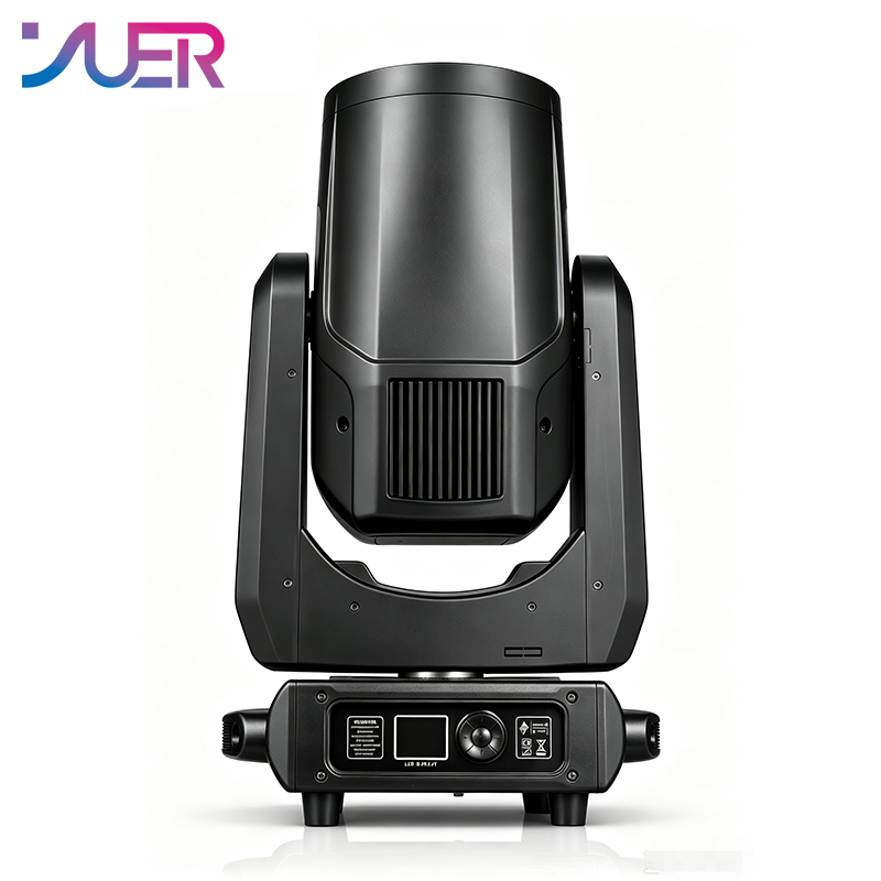 YUER 400W LED Beam Moving Head Light Frost Focus Rainbow 8+16 Prisms Effect DMX512 Control For DJ Disco Party Bar Club Wedding Stage Effect Lighting