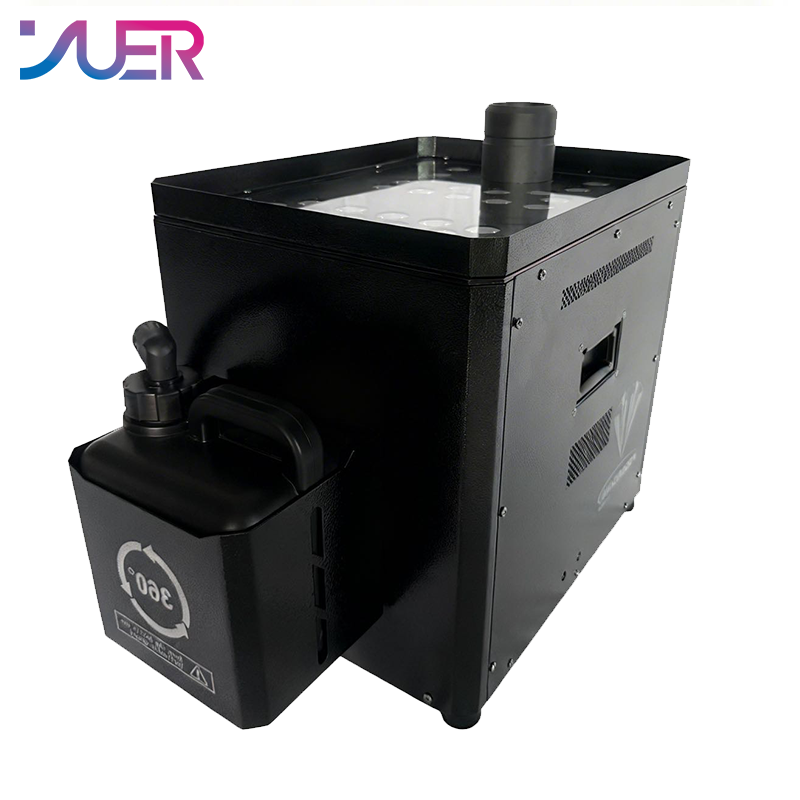 YUER 3500W 4000W 4500W +33X10W LED RGBA Jet Column Fog Smoke Machine DMX512 Remote Control For DJ Disco Party Bar Club Wedding Stage Effect Lighting