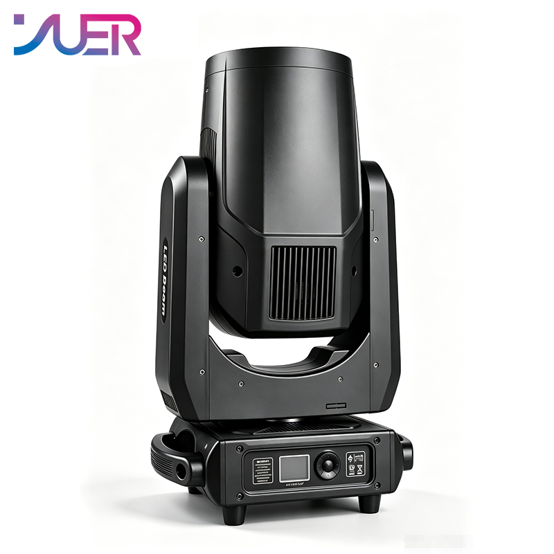 YUER 400W LED Beam Moving Head Light Frost Focus Rainbow 8+16 Prisms Effect DMX512 Control For DJ Disco Party Bar Club Wedding Stage Effect Lighting