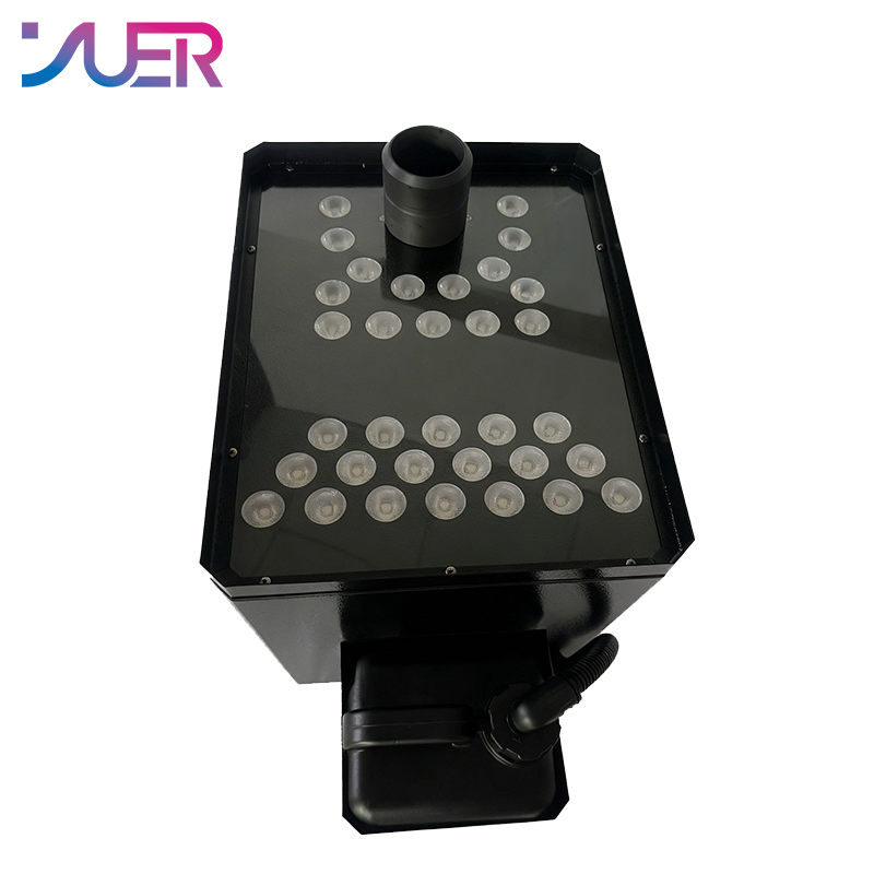YUER 3500W 4000W 4500W +33X10W LED RGBA Jet Column Fog Smoke Machine DMX512 Remote Control For DJ Disco Party Bar Club Wedding Stage Effect Lighting