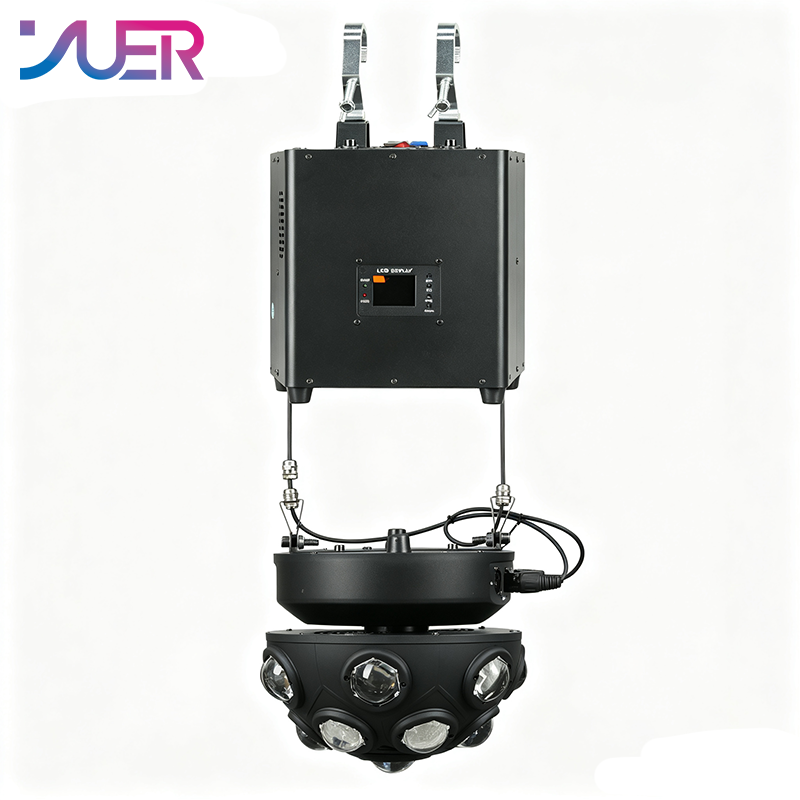YUER 13x10W RGBW 4in1+ Red Green Laser Magic Ball Lifting Light DMX512 Sound Control For DJ Disco Party Bar Club Wedding Stage Effect Lighting