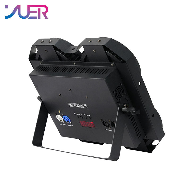 YUER 4x50W COB+108x0.2W RGB Audience Light Wash Effect DMX512 Sound Control For DJ Disco Party Bar Club Wedding Stage Effect Lighting