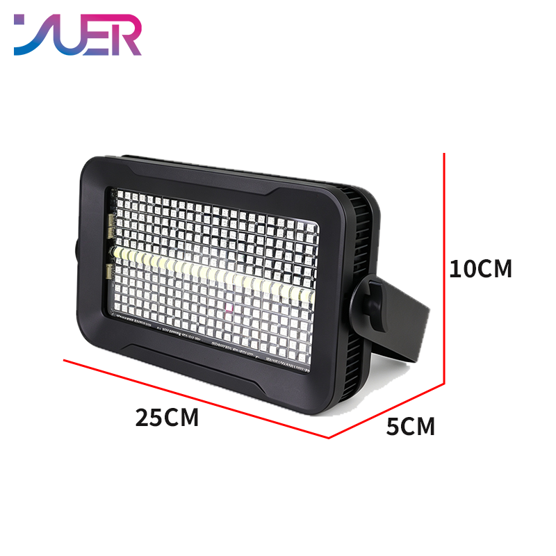 YUER MINI 48+8 Segments RGB White Strobe Light DMX512 Sound Control For DJ Disco Party Bar Club Wedding Stage Effect Lighting