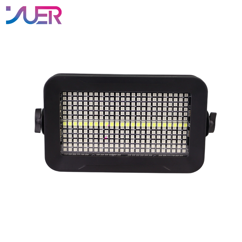 YUER MINI 48+8 Segments RGB White Strobe Light DMX512 Sound Control For DJ Disco Party Bar Club Wedding Stage Effect Lighting