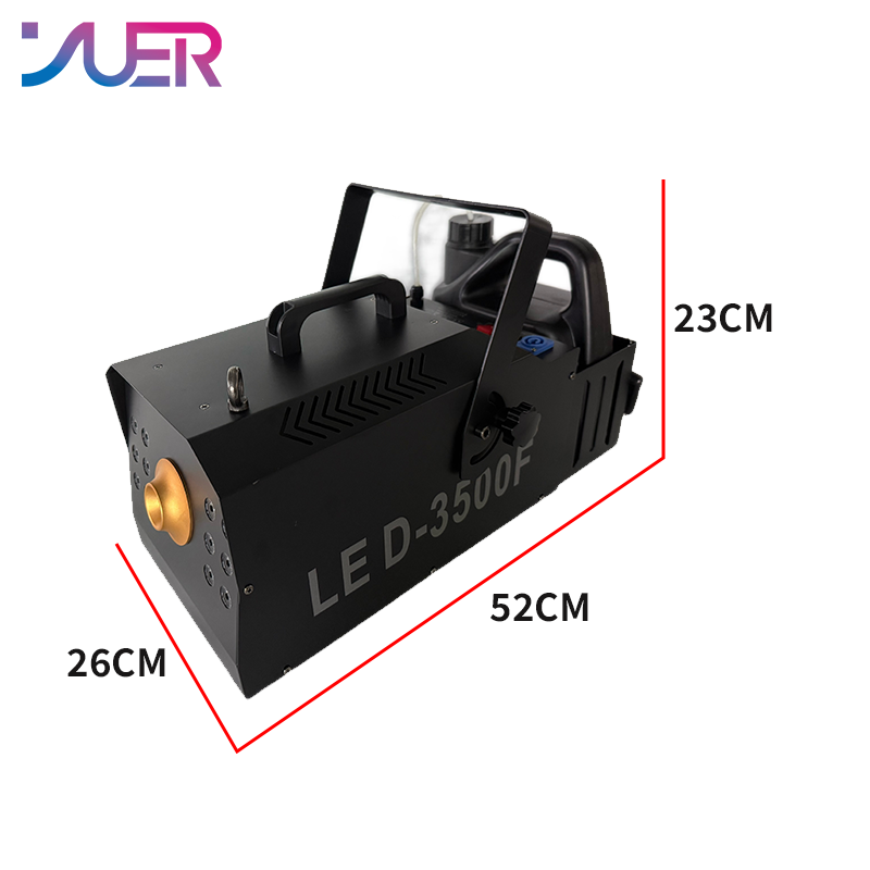 YUER 3000W LED Smoke Machine Fog Machine DMX512 Remote Control For DJ Disco Party Bar Club Wedding Stage Lighting