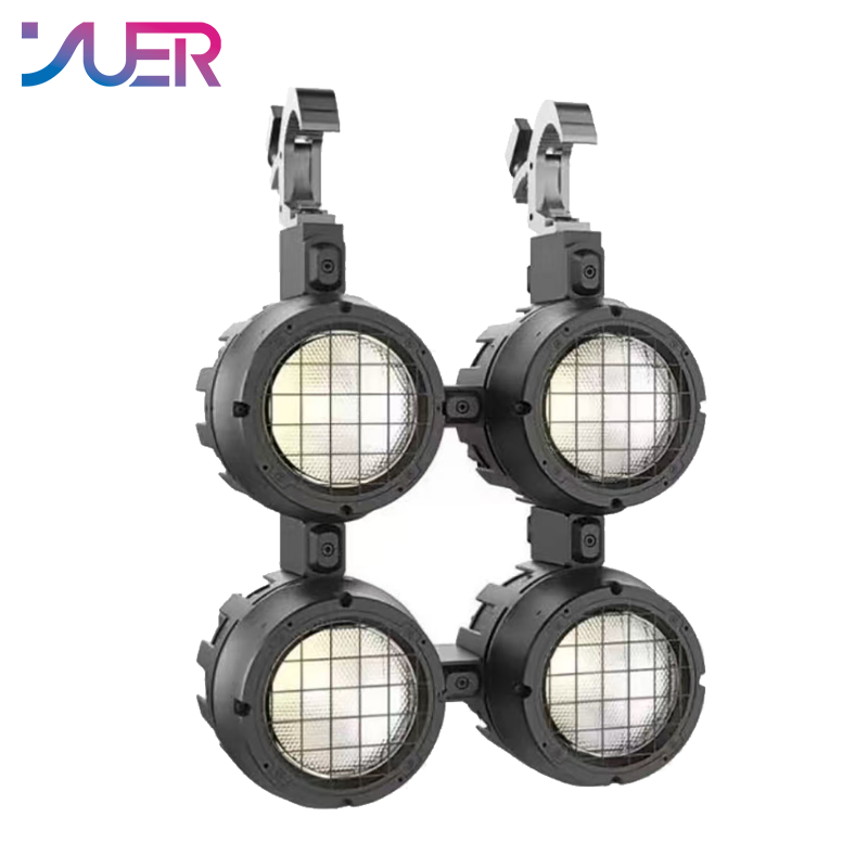 YUER IP65 Waterproof 350W RGBALC Audience Light With Wsah Effect DMX512 For DJ Disco Party Bar Club Wedding Stage Lighting