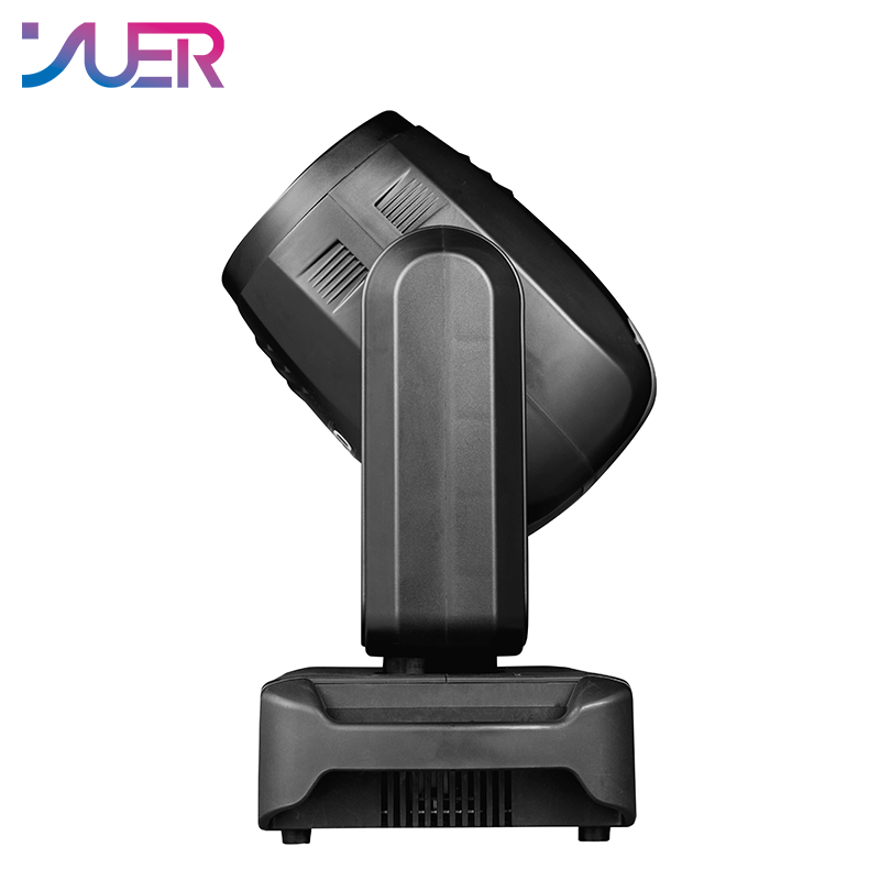 YUER 150W LED White Spot Moving Head Light With Ring Focus 3 Prisms Effect DMX512 Sound Control For DJ Disco Party Bar Club Wedding Stage Lighting
