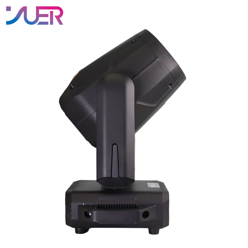 YUER 295W Bulb Moving Head Light With Ring Frost Focus Rainbow Six Line Prisms Effect DMX512 Sound Control For DJ Disco Party Bar Club Wedding Stage Lighting