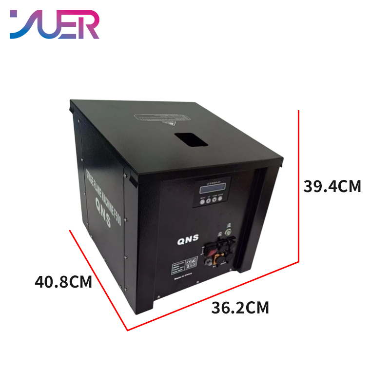 YUER Waterproof 500W Outerside Stage Flame Machine Spray Height 8 Meters DMX512 For DJ Disco Party Bar Club Wedding Stage Lighting
