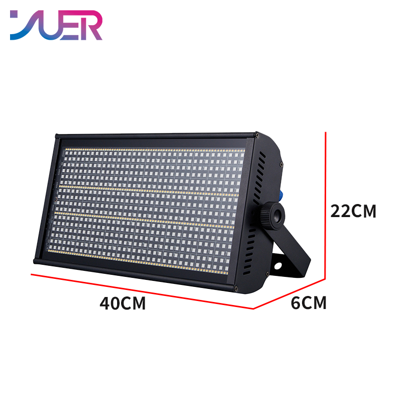 YUER 96+48 Segments RGB Cold/Warm White Strobe Light Wash Effect DMX512 For DJ Disco Party Bar Club Wedding Stage Lighting