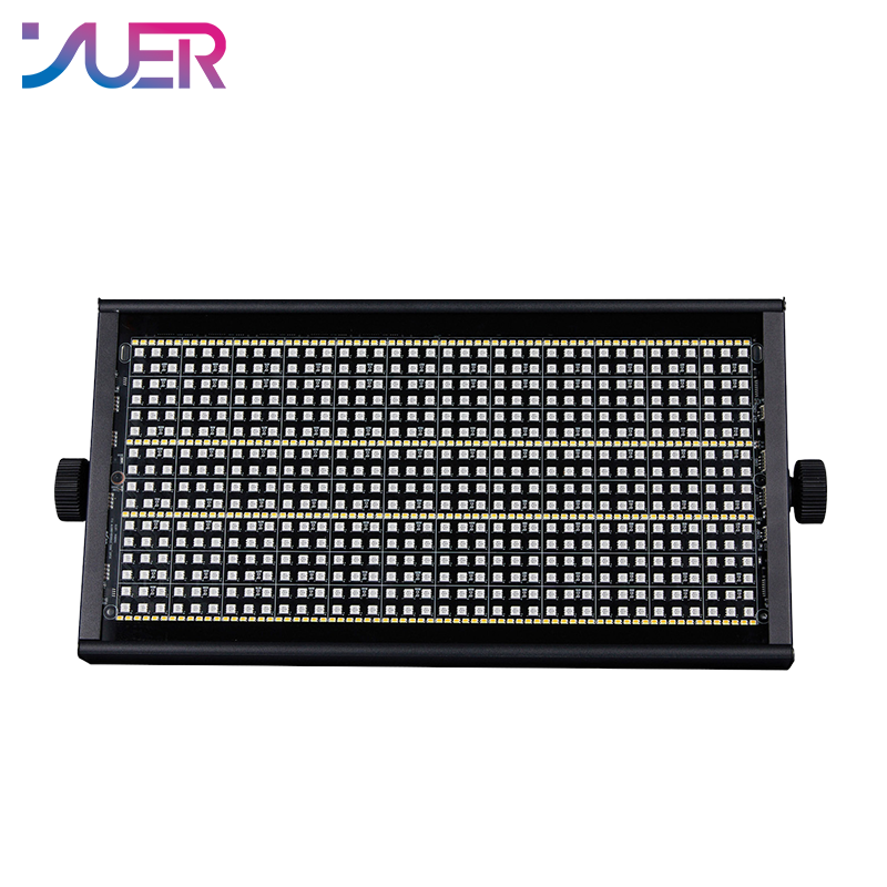 YUER 96+48 Segments RGB Cold/Warm White Strobe Light Wash Effect DMX512 For DJ Disco Party Bar Club Wedding Stage Lighting