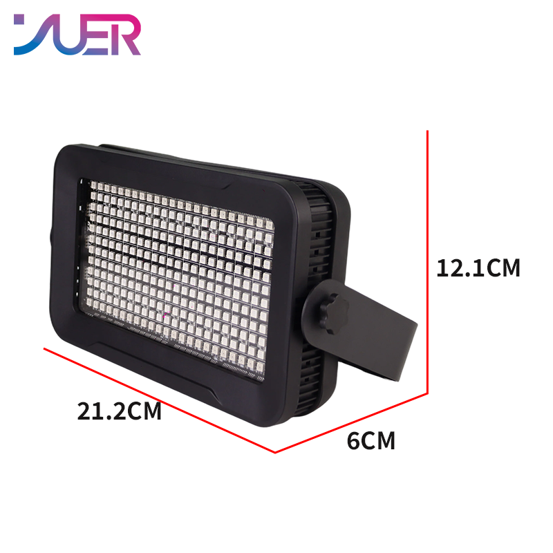 YUER 55+68 Segments RGB Strobe Light DMX512 Sound Control For DJ Disco Party Bar Club Wedding Stage Lighting