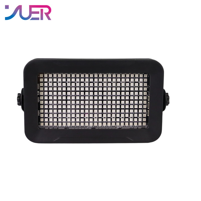 YUER 55+68 Segments RGB Strobe Light DMX512 Sound Control For DJ Disco Party Bar Club Wedding Stage Lighting