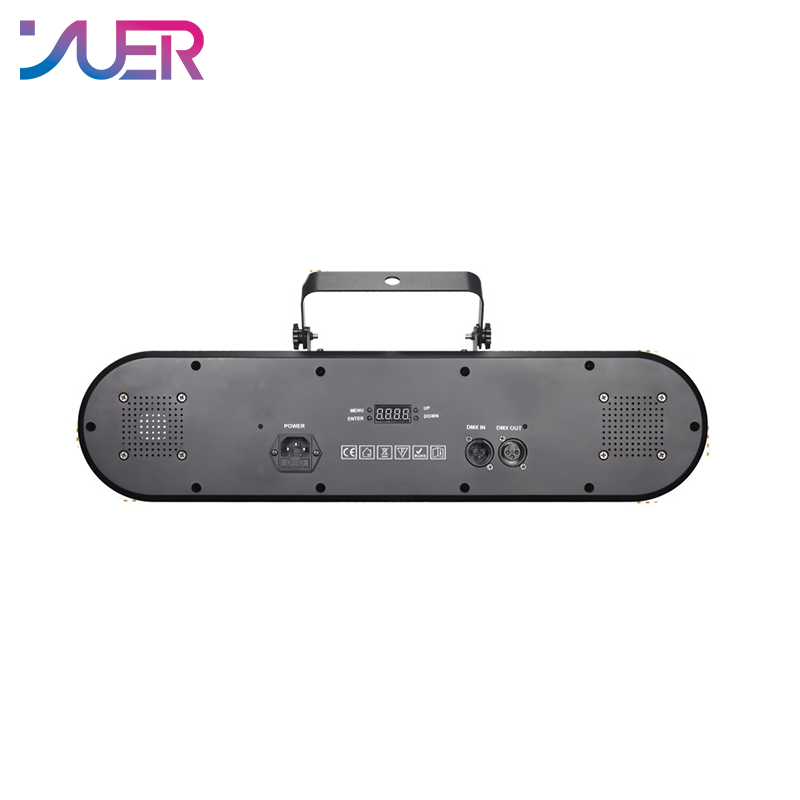 YUER 12x10W RGBW 4in1 Bee Eye +10x4W Wash +7x3W Beam +4x10W Gold Strobe Rack Light DMX512 Sound Control For DJ Disco Party Bar Club Wedding Stage Lighting