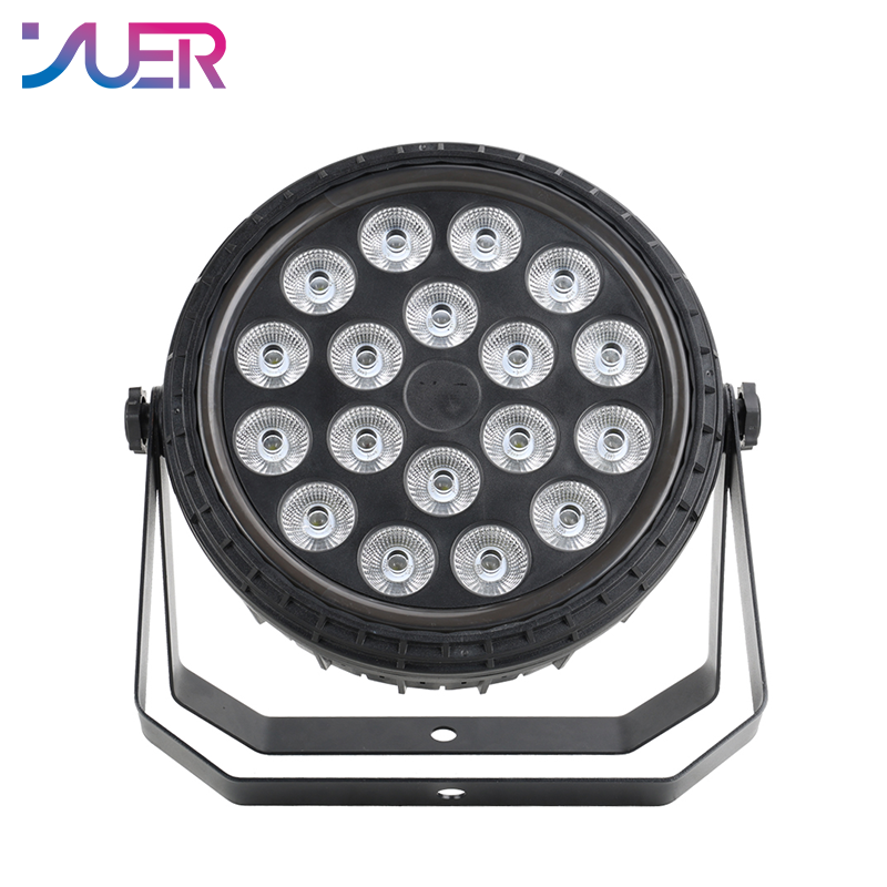 YUER 18x12W RGBW 4in1 Par Light With Ring Wash Effect DMX512 Sound Retro Control For DJ Disco Party Bar Club Wedding Stage Lighting