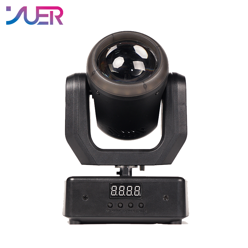 YUER MINI 15W RGBW 4in1 Beam Moving Head Light With Ring DMX512 Remote Control For DJ Disco Wedding Event Party Bar Club Stage Show