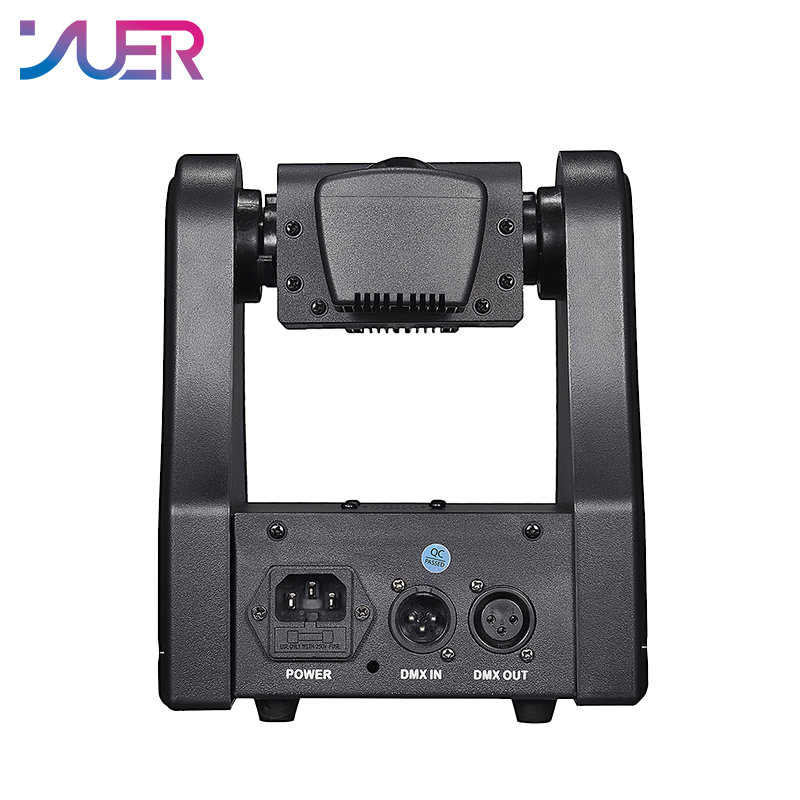 YUER 2x5W Warm White Strobe +1 Red 1 Green Laser Beam Moving Head Light With Strobe Beam Effect DMX512 Remote Control For DJ Disco Wedding Event Party Bar Club