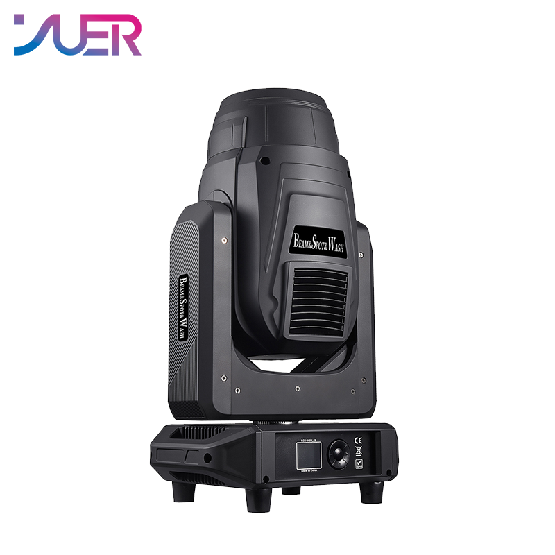 YUER 300W LED Beam Spot Wash Moving Head Light With Ring Frost Focus Effect DMX512 For DJ Disco Wedding Event Party Bar Club