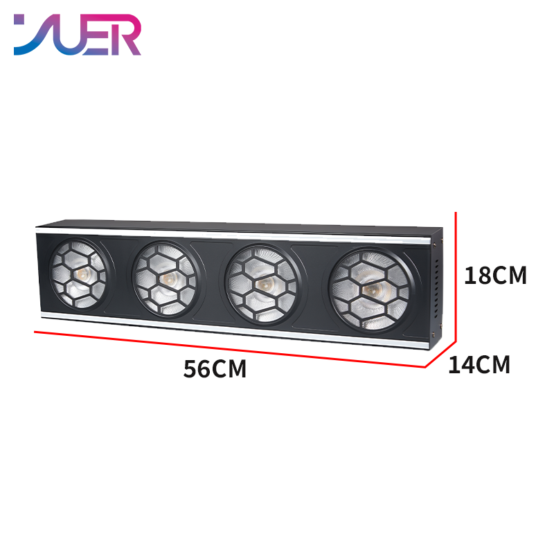 YUER 4x30W White +Amber Retro Effect Light With RGBW Auxiliary Light Wash Effect DMX512 Sound Control For DJ Disco Wedding Event Party Bar Club