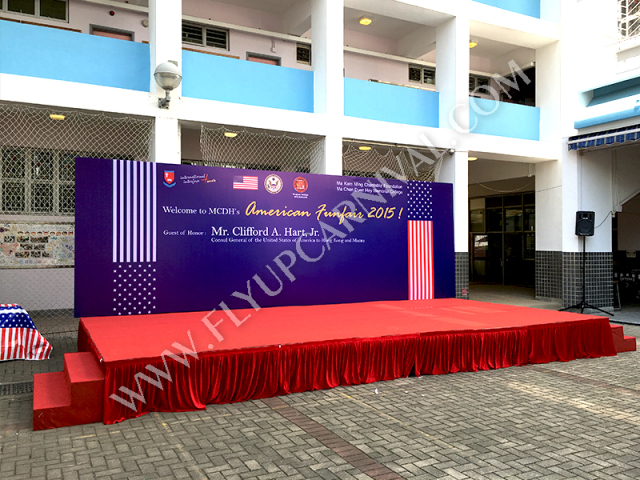 學校活動舞台及背幕製作 Backdrop & Stage,飛昇嘉年華 FLYUP CARNIVAL